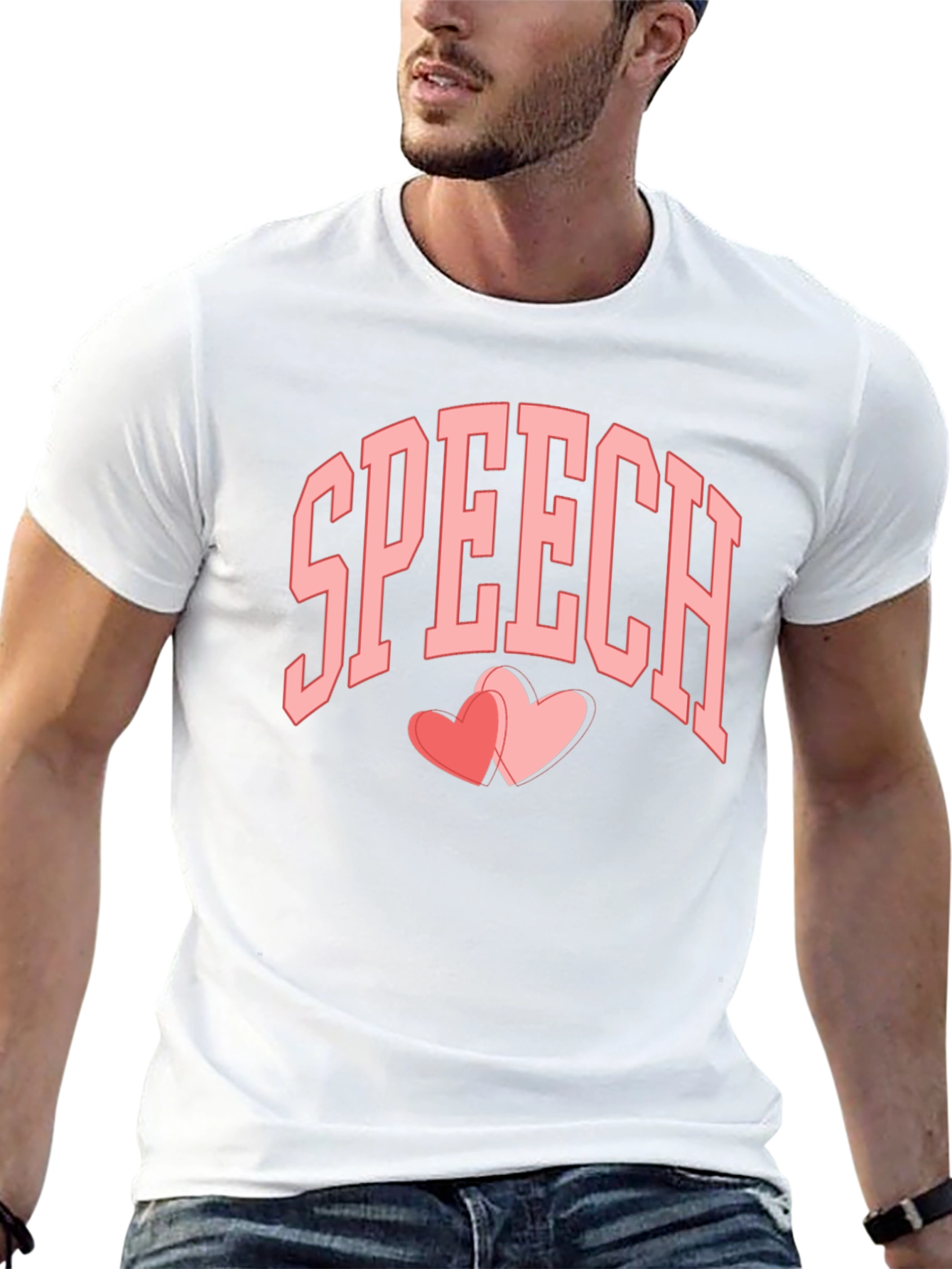 Speech Hearts Graphic Tee