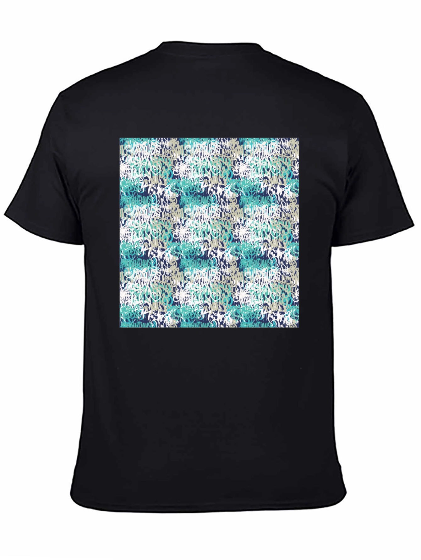 Graffiti Print Black T-Shirt - Urban Style