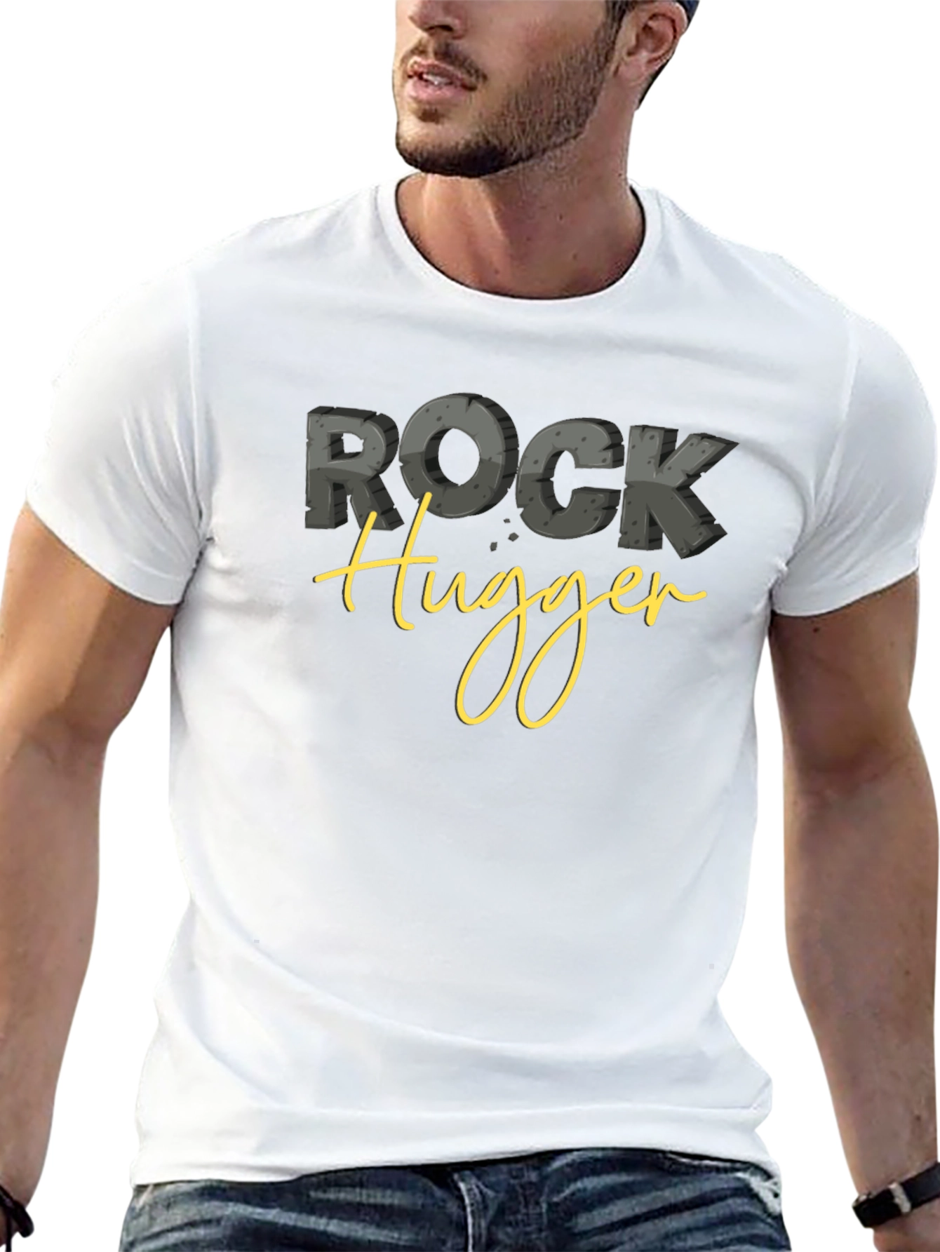 Rock Hugger Black Graphic Tee