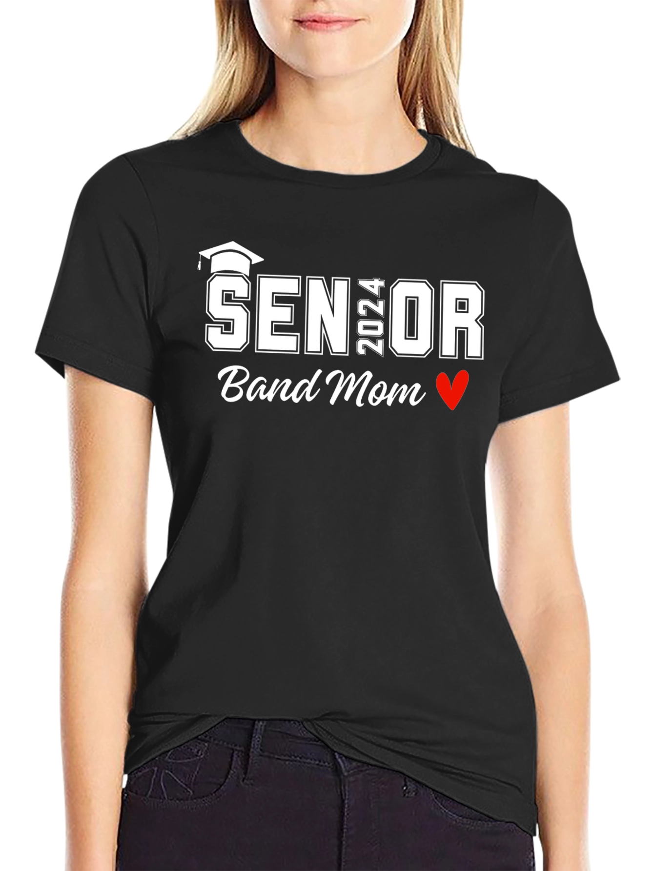 Senior 2024 Band Mom Graphic Tee