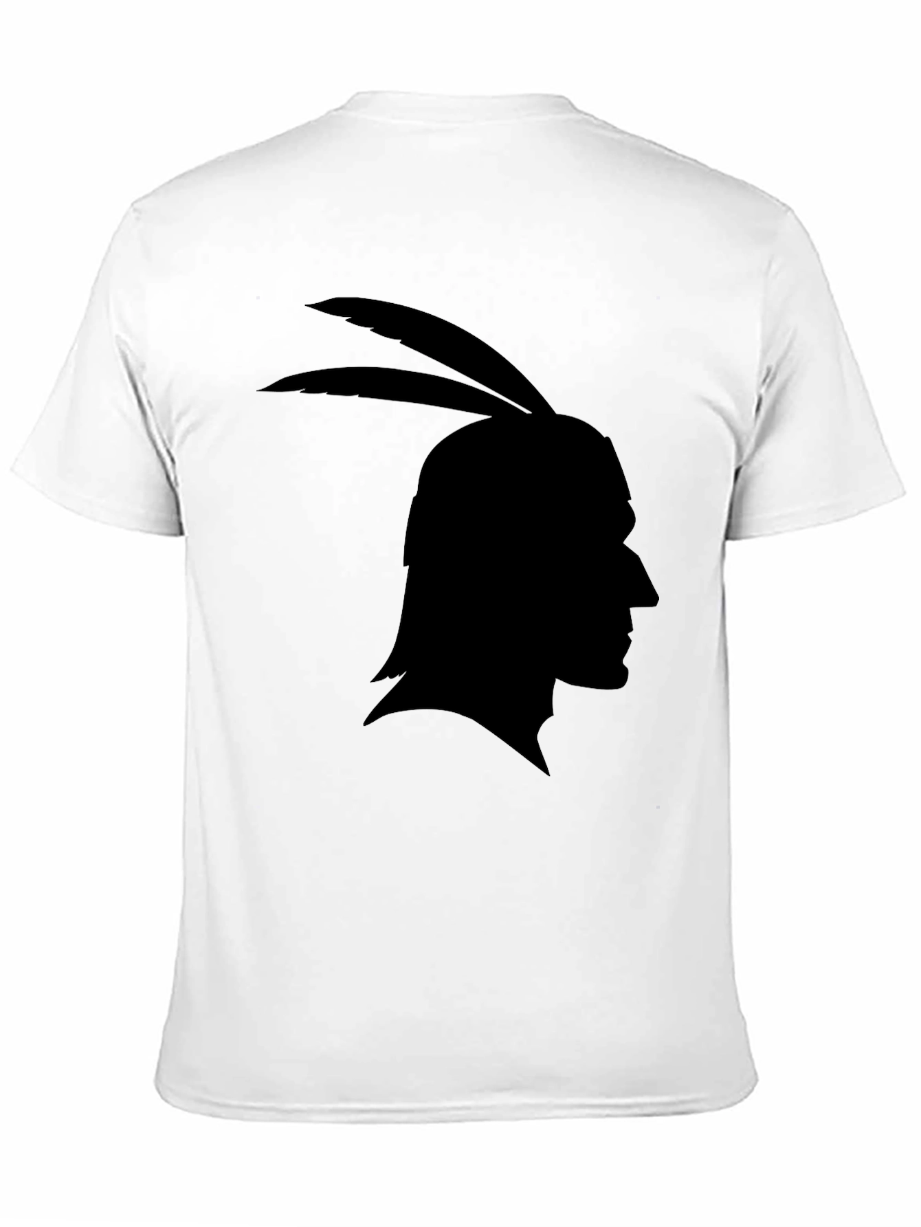 Native American Silhouette Black T-Shirt