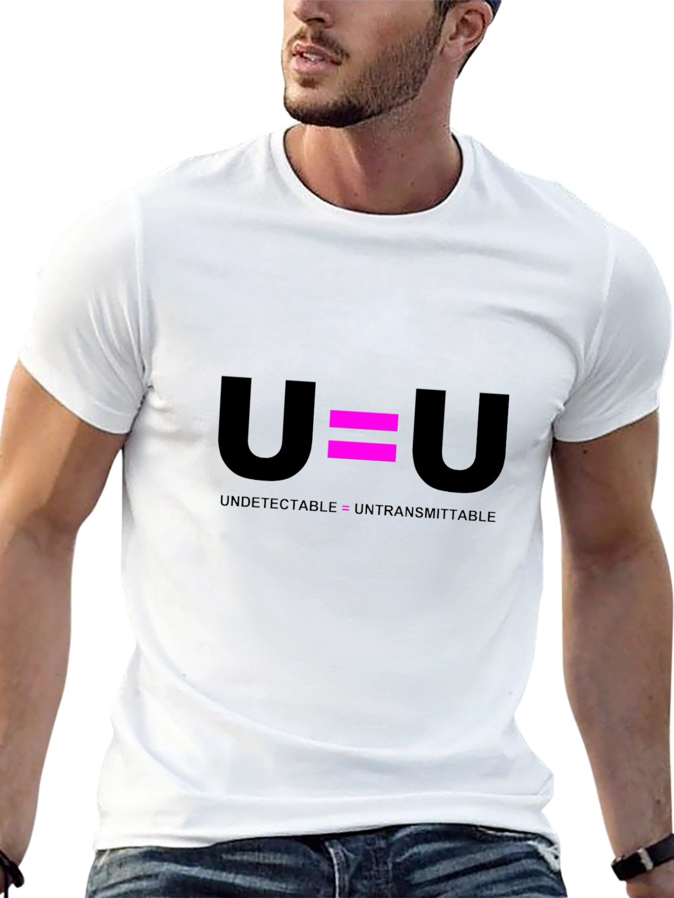 U=U Undetectable Untransmittable Black T-Shirt