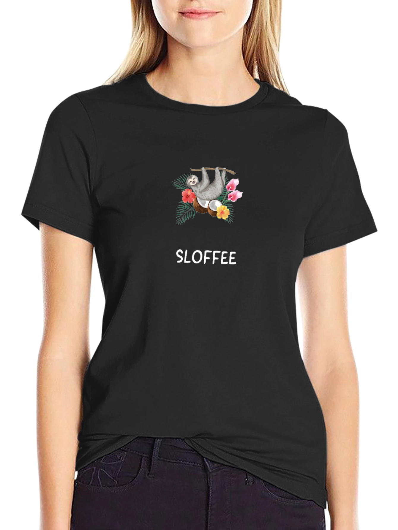 Sloth & Coffee T-Shirt - Sloffee Graphic Tee