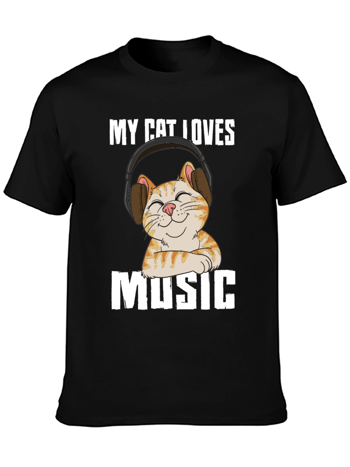 My Cat Loves Music T-Shirt