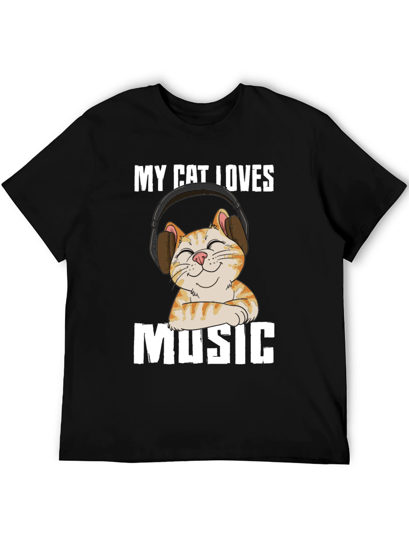 My Cat Loves Music T-Shirt