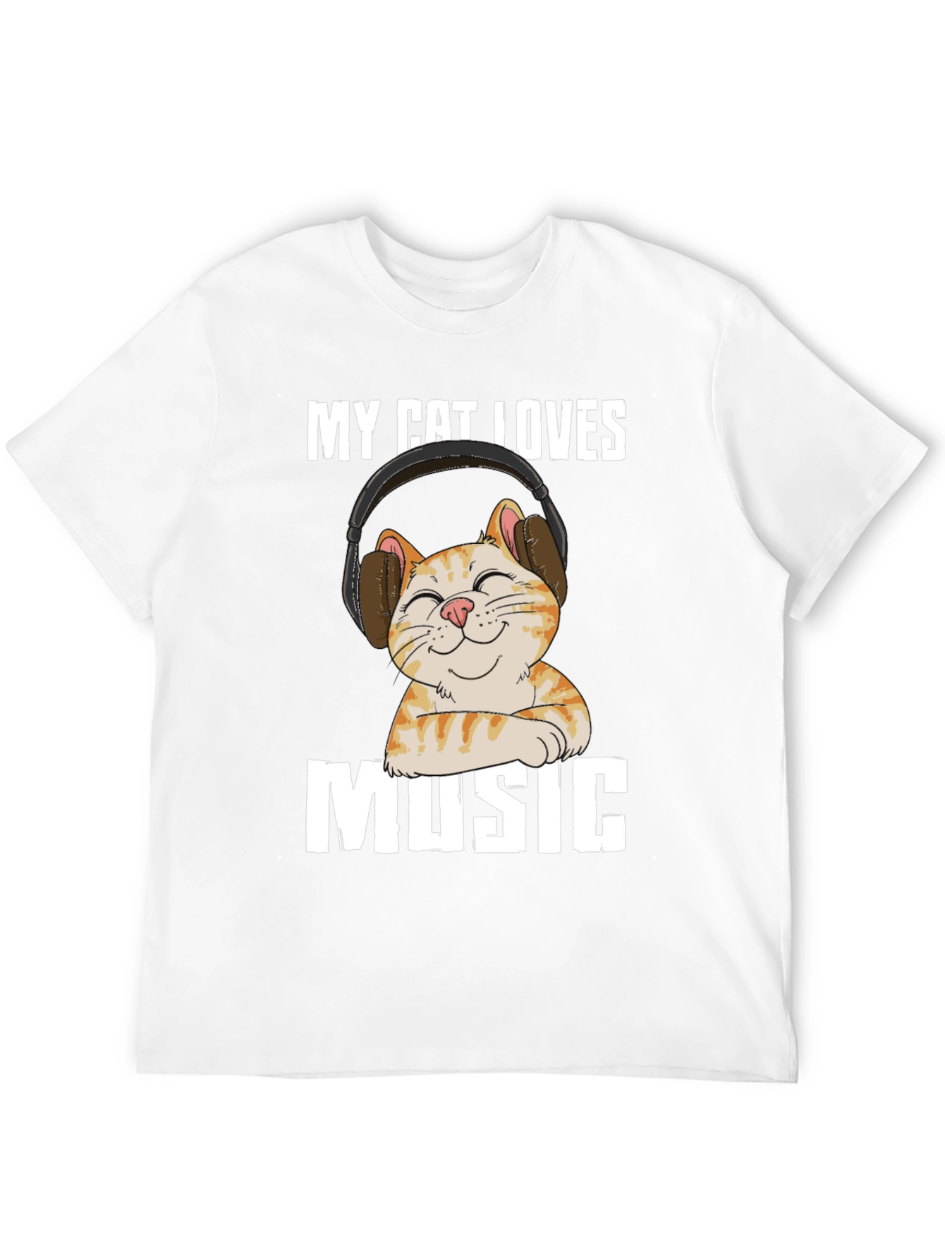 My Cat Loves Music T-Shirt