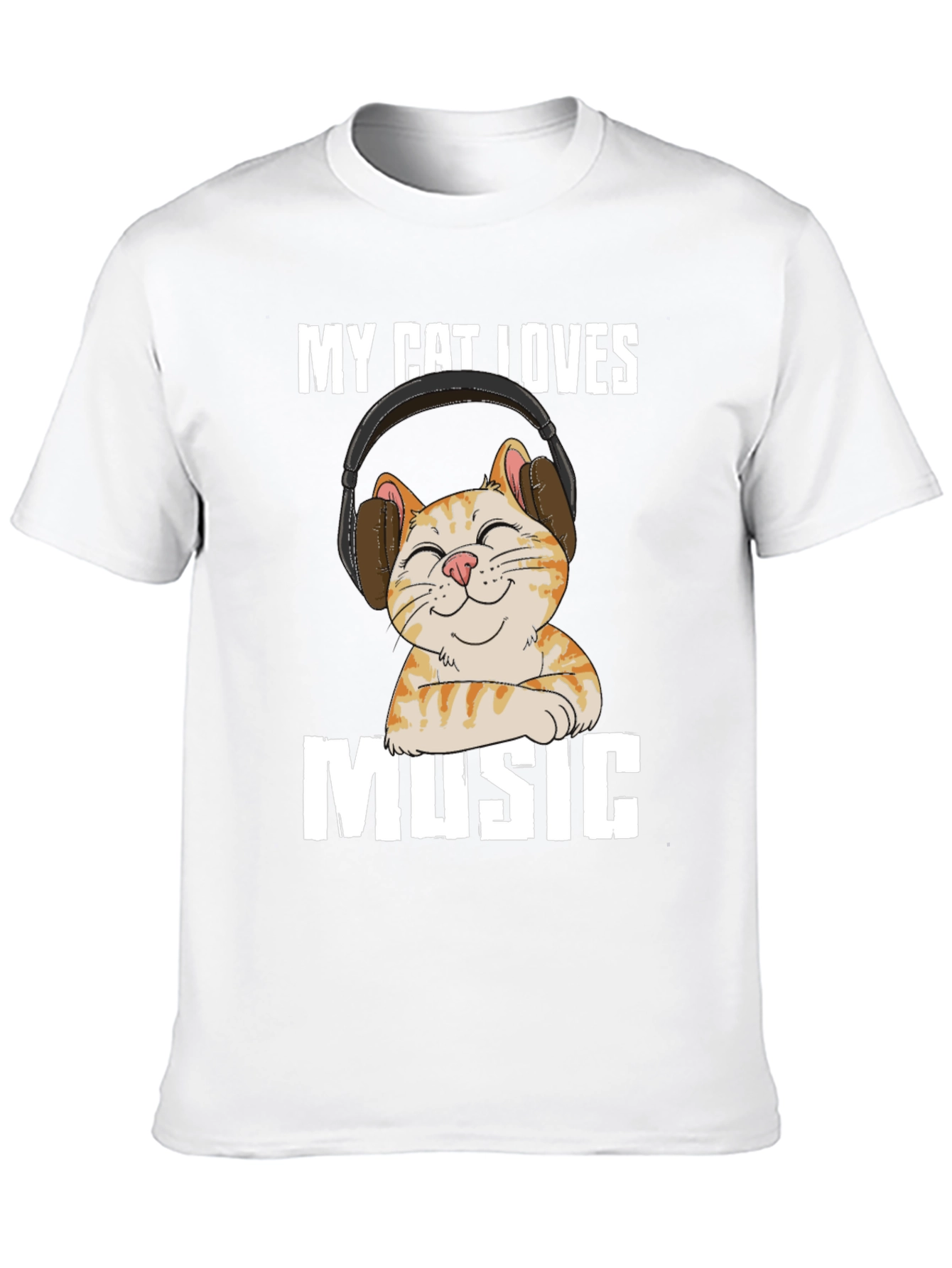 My Cat Loves Music T-Shirt