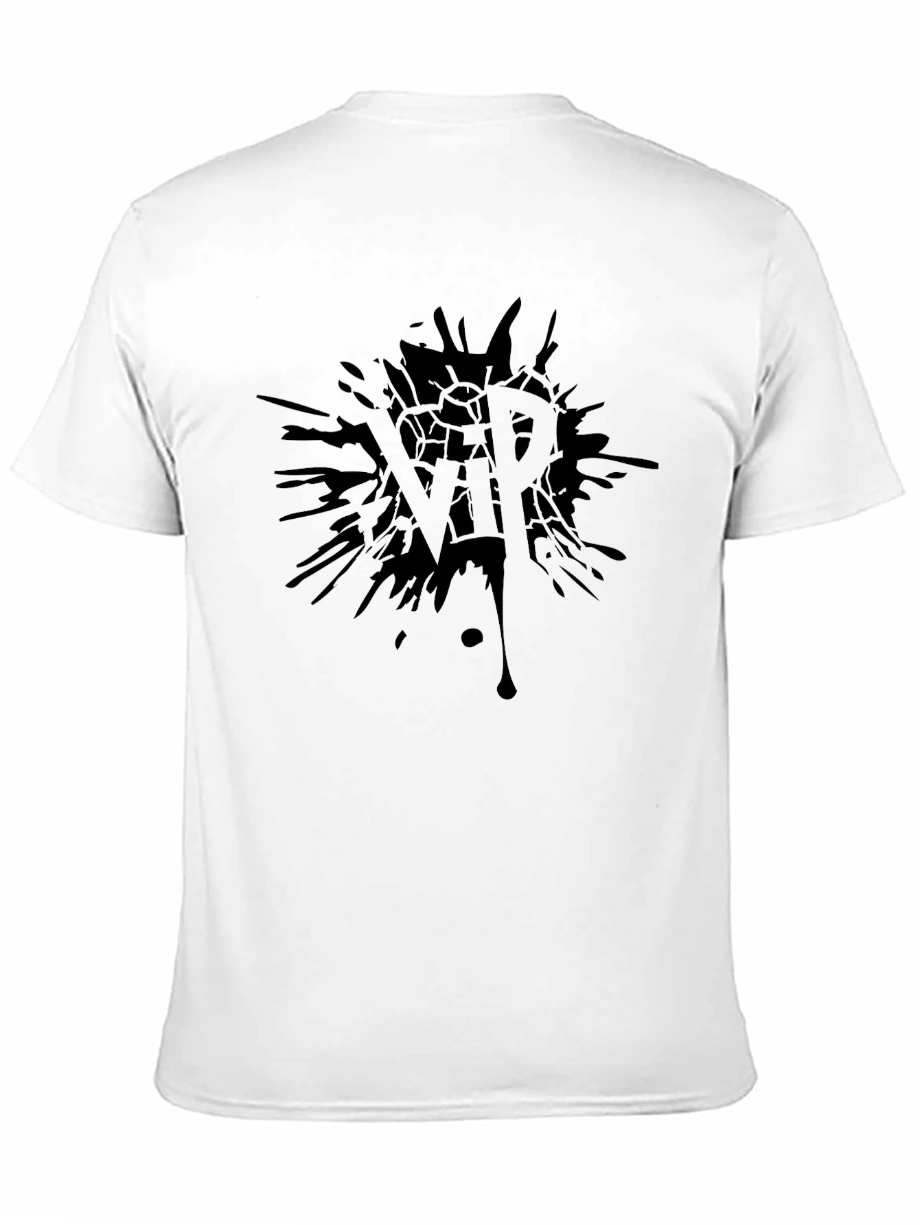 VIP Splatter Graphic Black T-Shirt