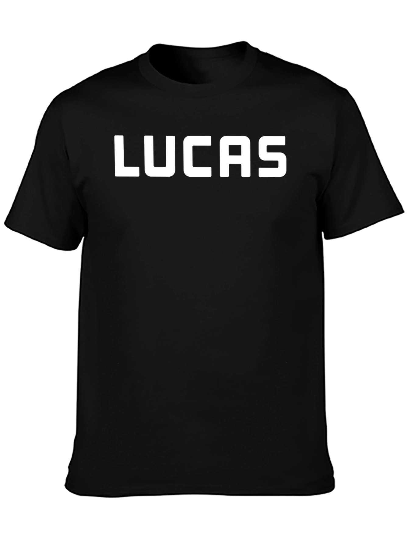 Lucas Personalized Black T-Shirt