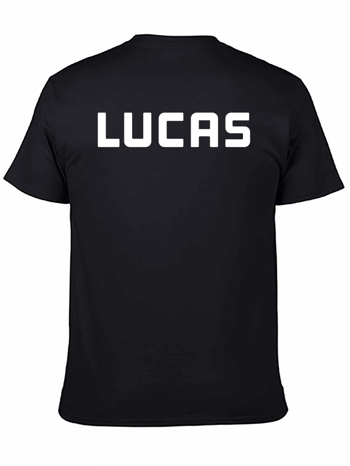 Lucas Personalized Black T-Shirt