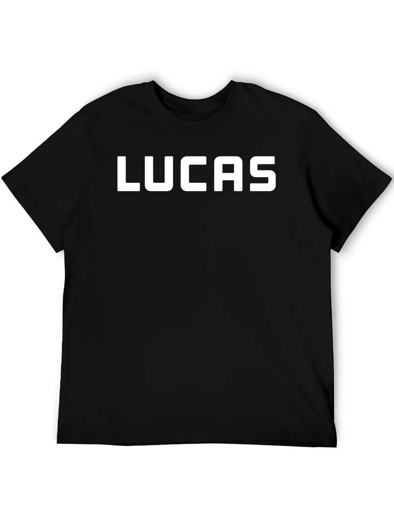 Lucas Personalized Black T-Shirt