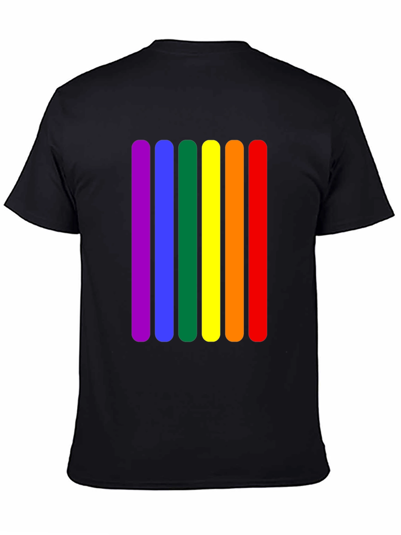Rainbow Stripe Graphic Tee - Pride Fashion