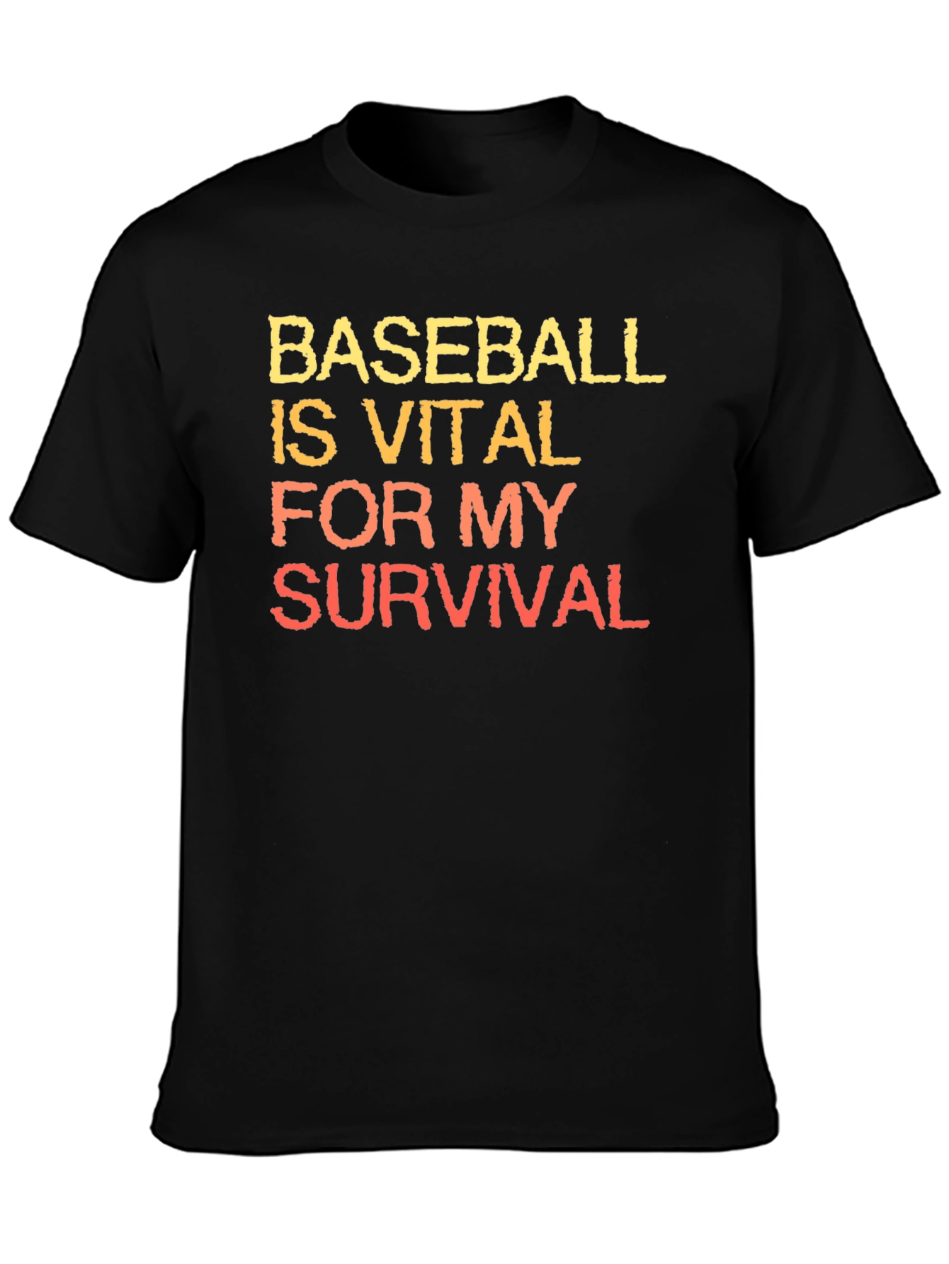Baseball is Vital T-Shirt - Black