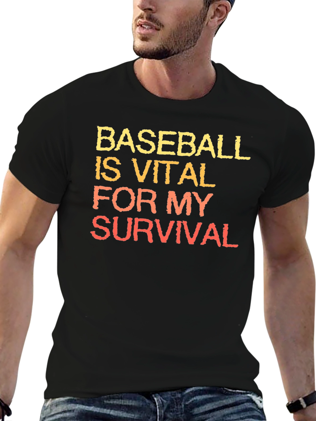 Baseball is Vital T-Shirt - Black