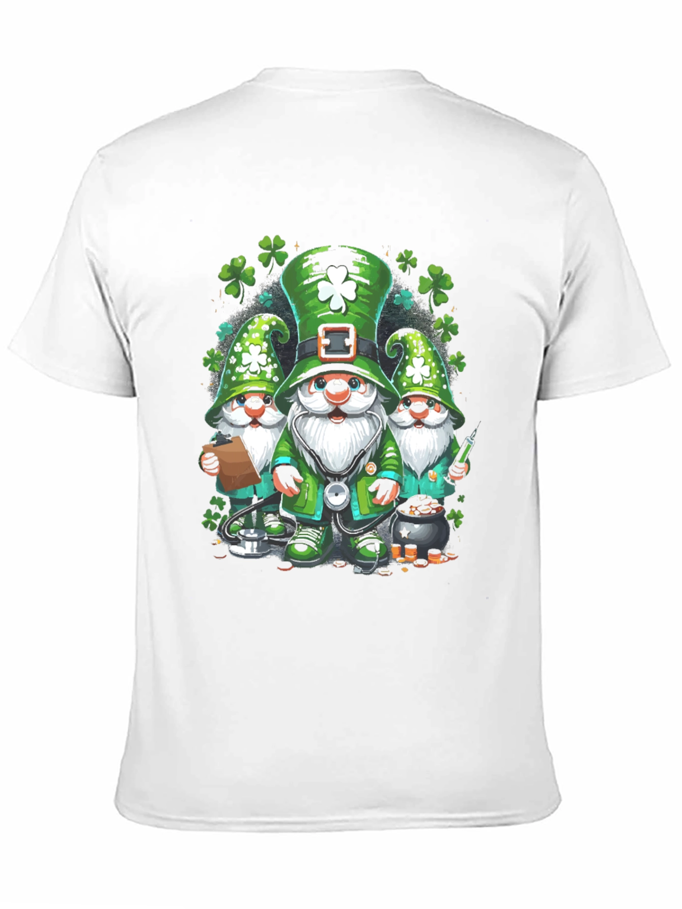 St Patricks Day Gnomes T-Shirt - Lucky Irish Tee