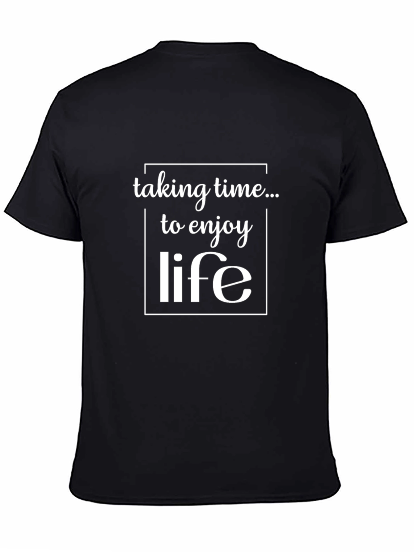 Enjoy Life Black Graphic Tee