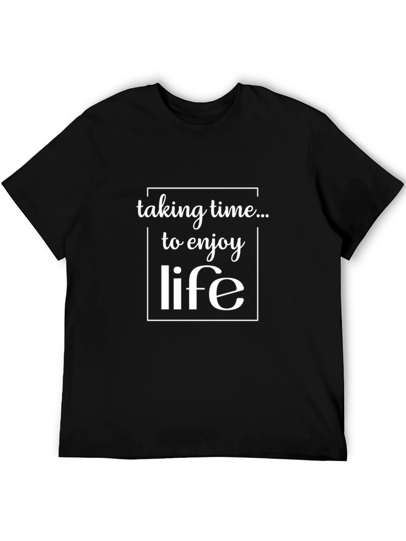 Enjoy Life Black Graphic Tee