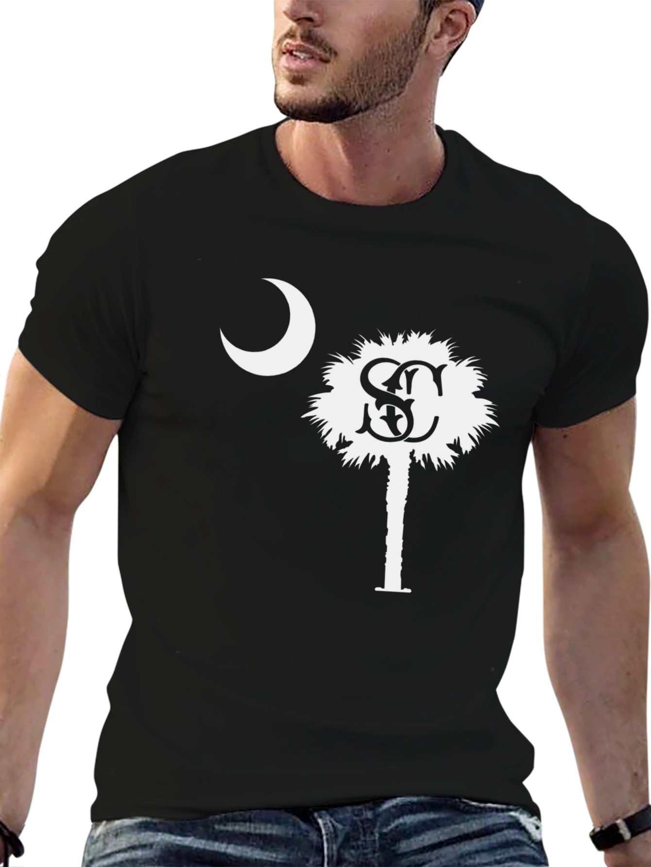 South Carolina Palmetto Moon Graphic T-Shirt