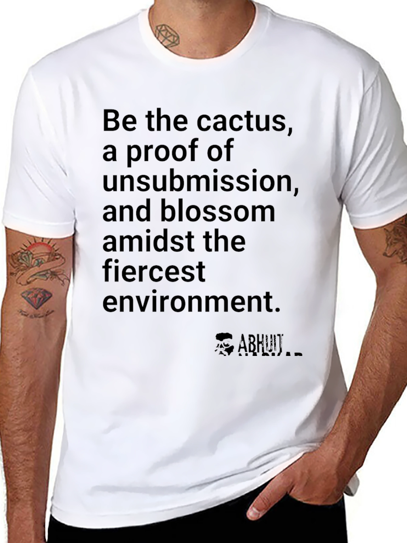 Resilient Cactus Blossom T-Shirt - Embrace the Fierce!