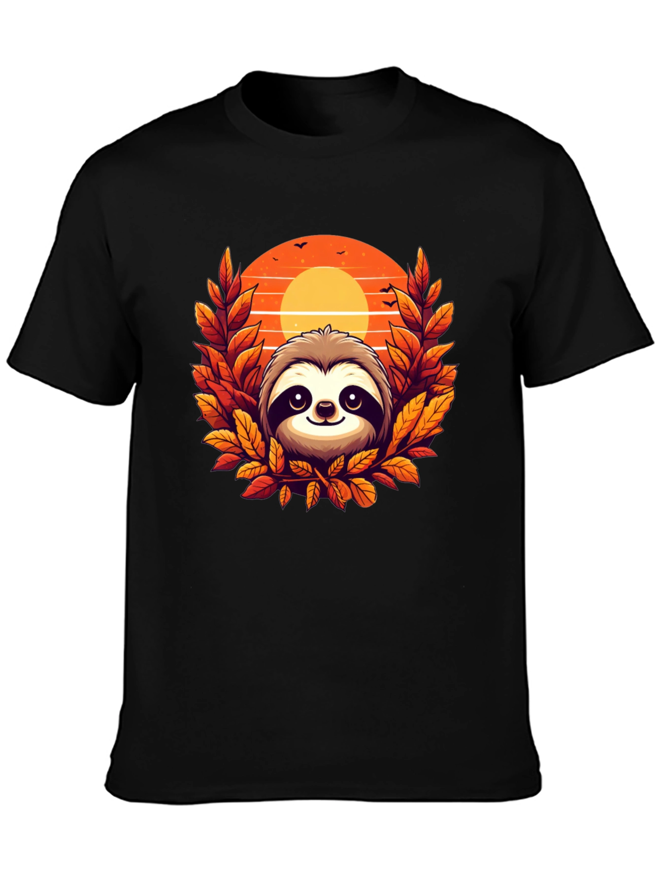 Sloth Sunset Graphic Tee - Cozy Comfort
