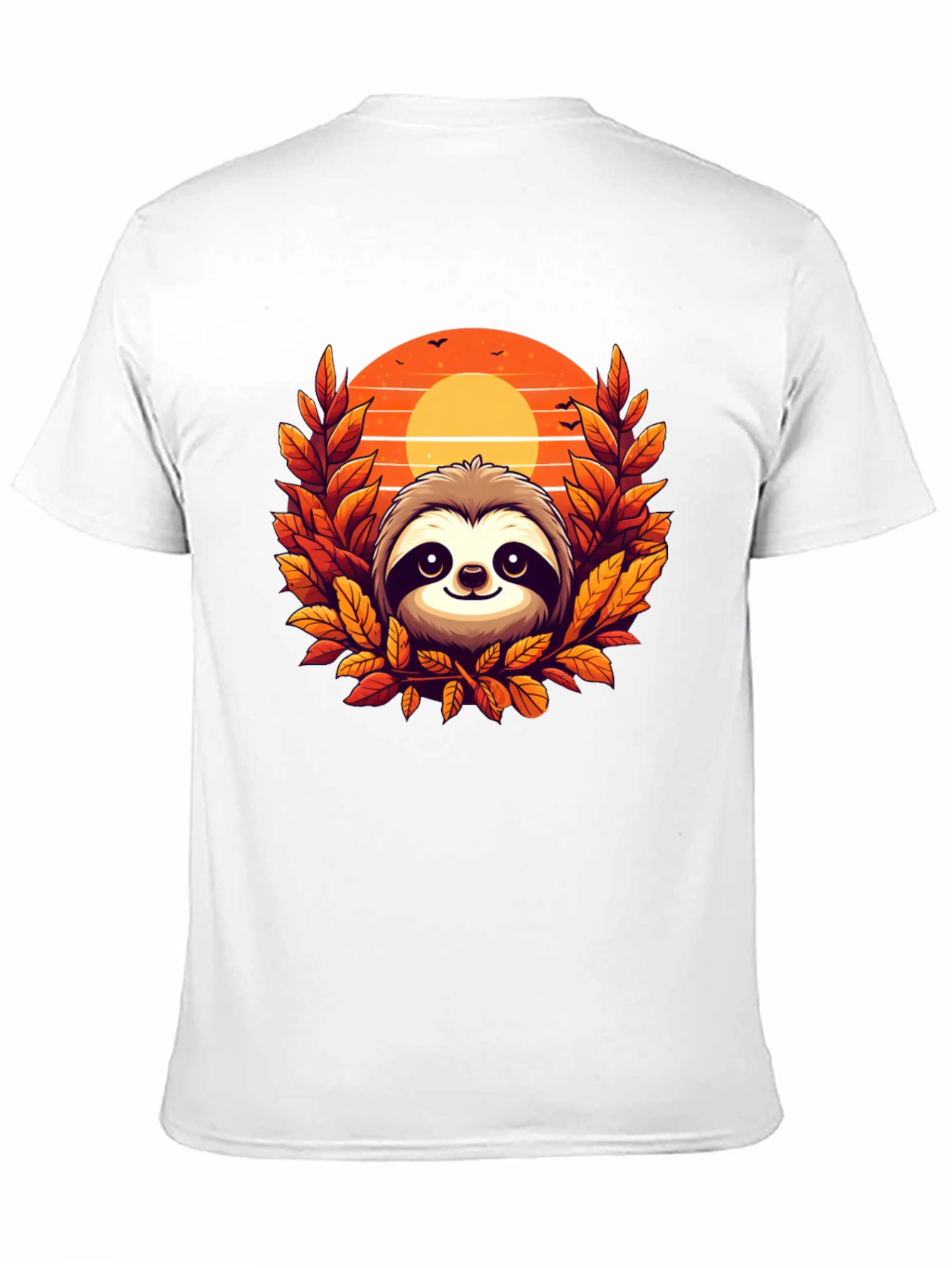 Sloth Sunset Graphic Tee - Cozy Comfort