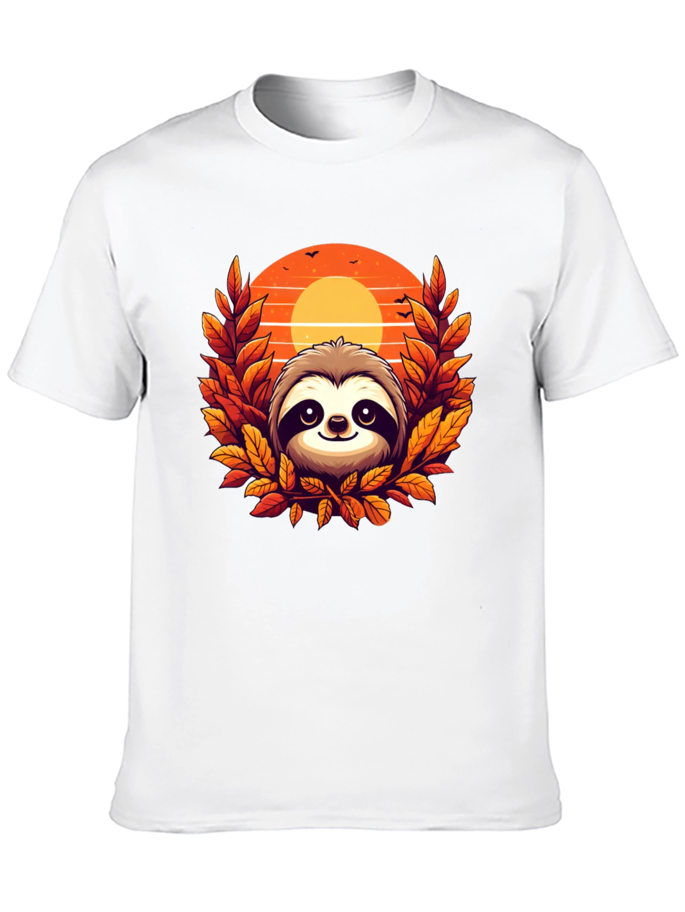 Sloth Sunset Graphic Tee - Cozy Comfort