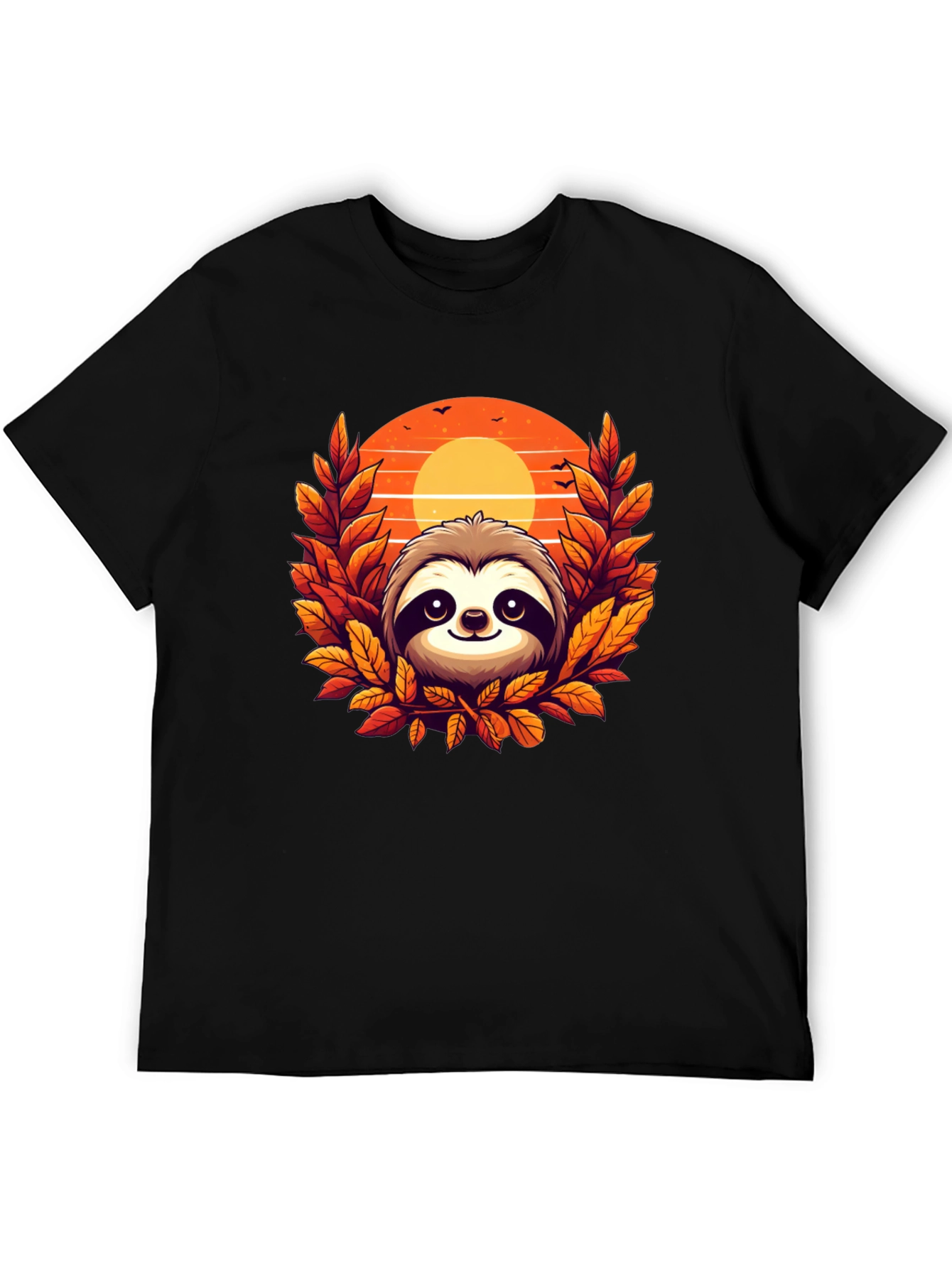 Sloth Sunset Graphic Tee - Cozy Comfort