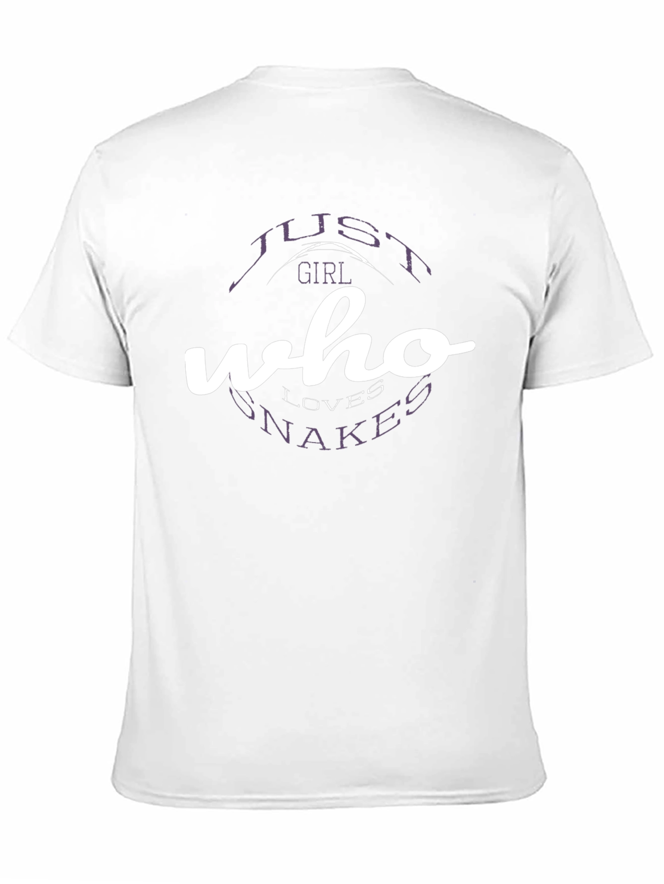 Just a Girl Who Loves Snakes T-Shirt - Black