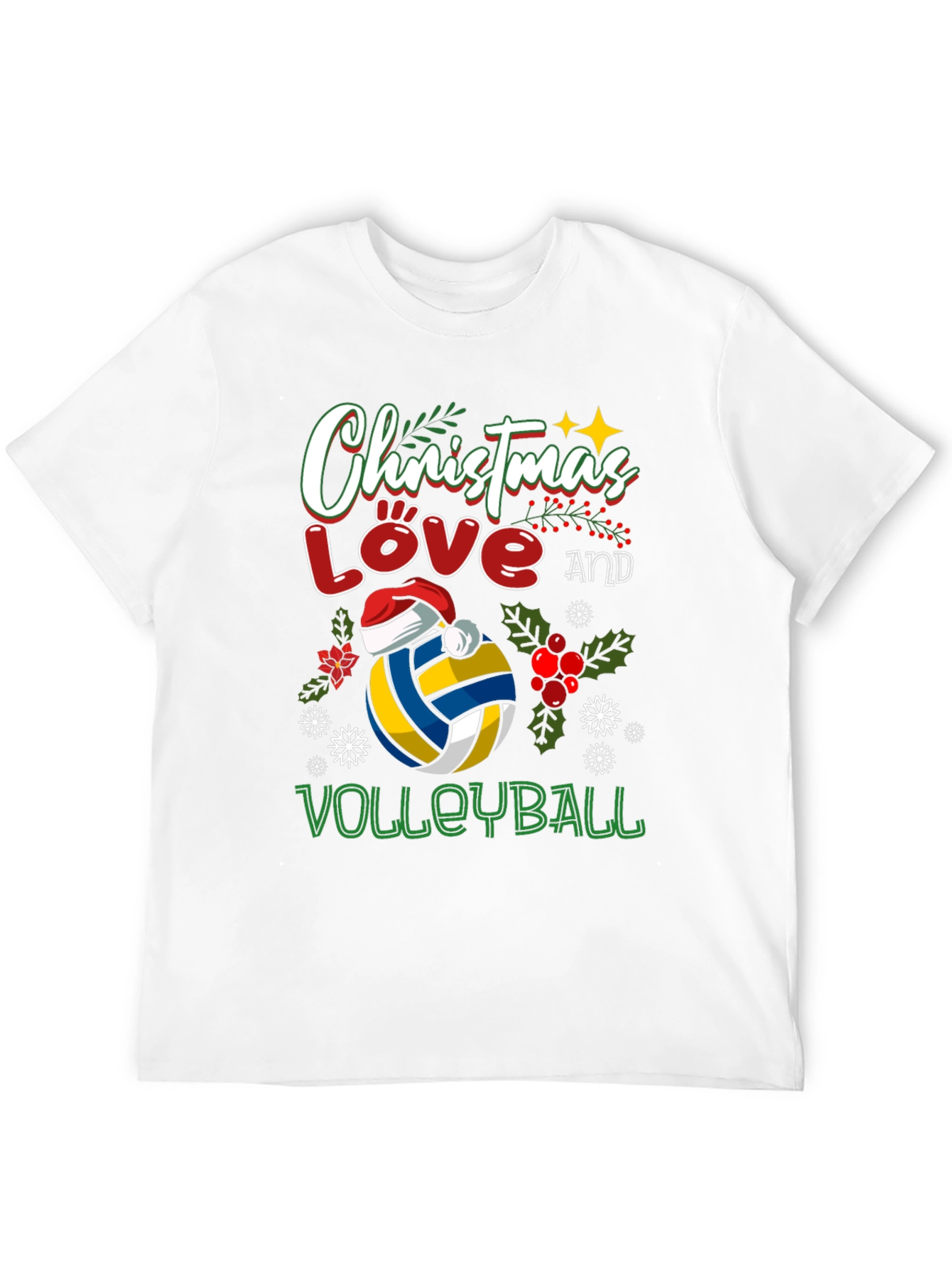 Christmas Love Volleyball T-Shirt