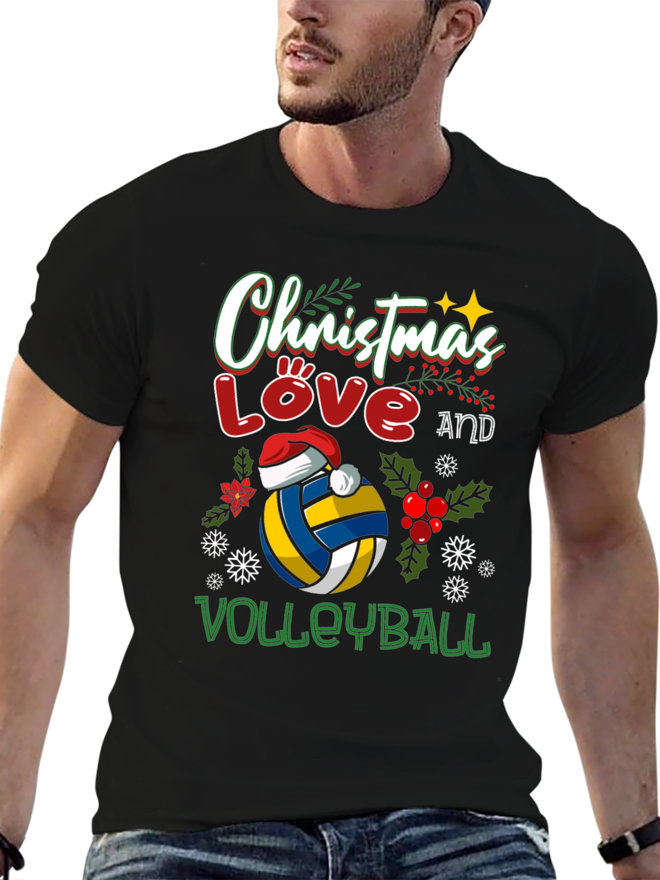 Christmas Love Volleyball T-Shirt