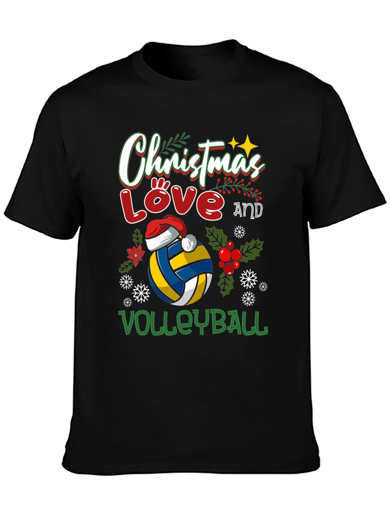 Christmas Love Volleyball T-Shirt