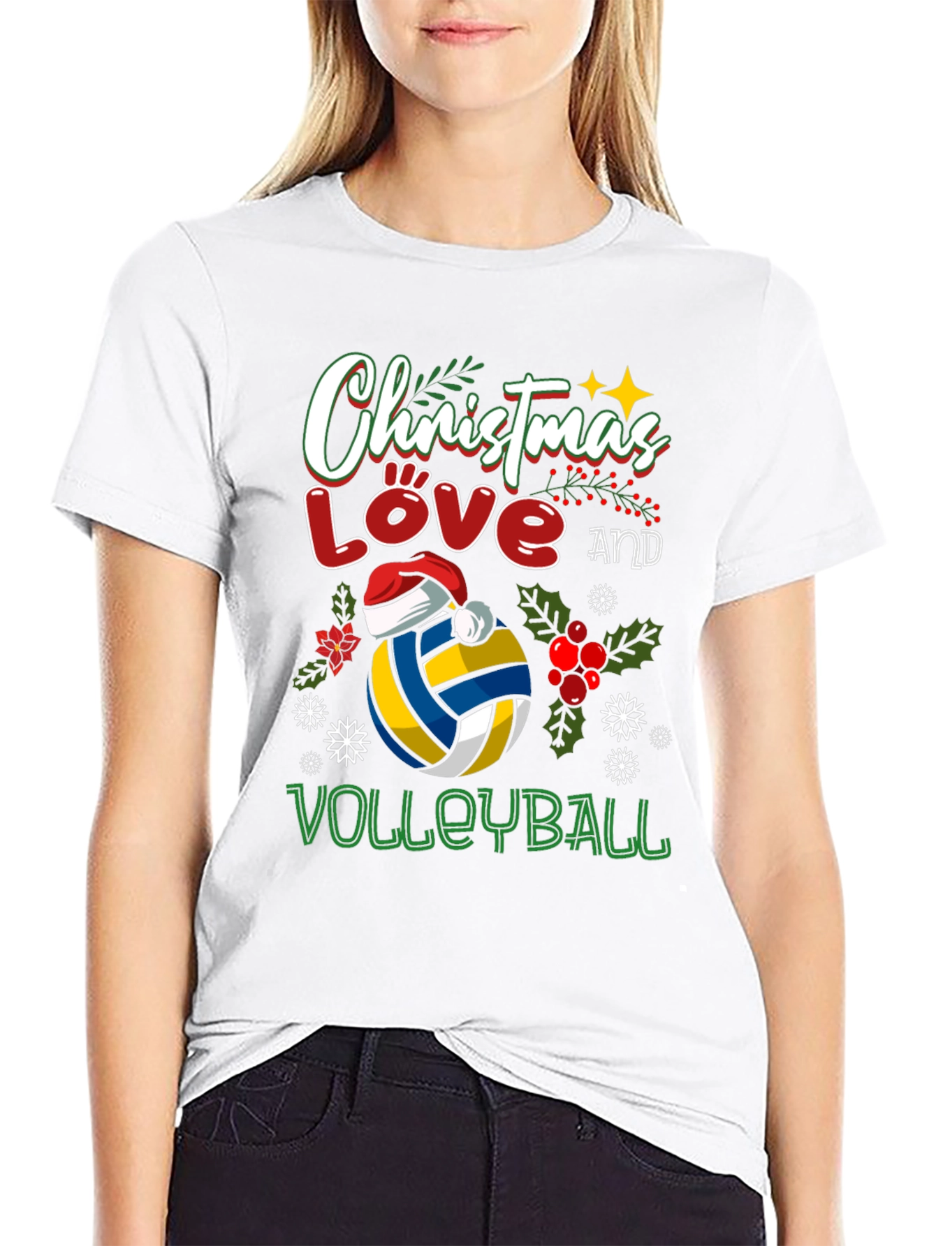 Christmas Love Volleyball T-Shirt