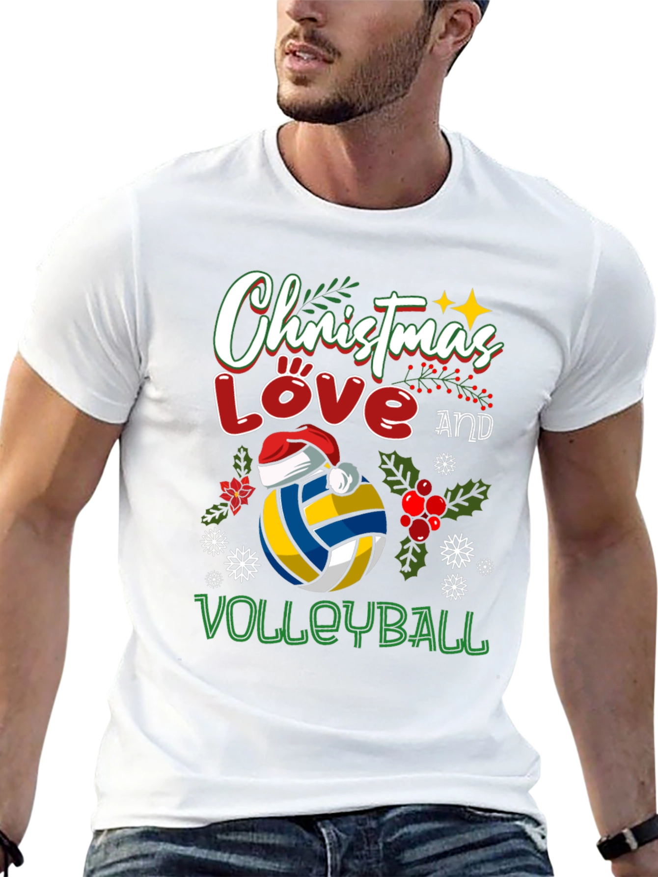 Christmas Love Volleyball T-Shirt