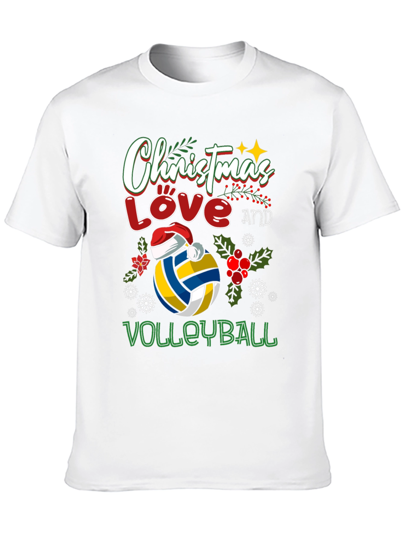 Christmas Love Volleyball T-Shirt