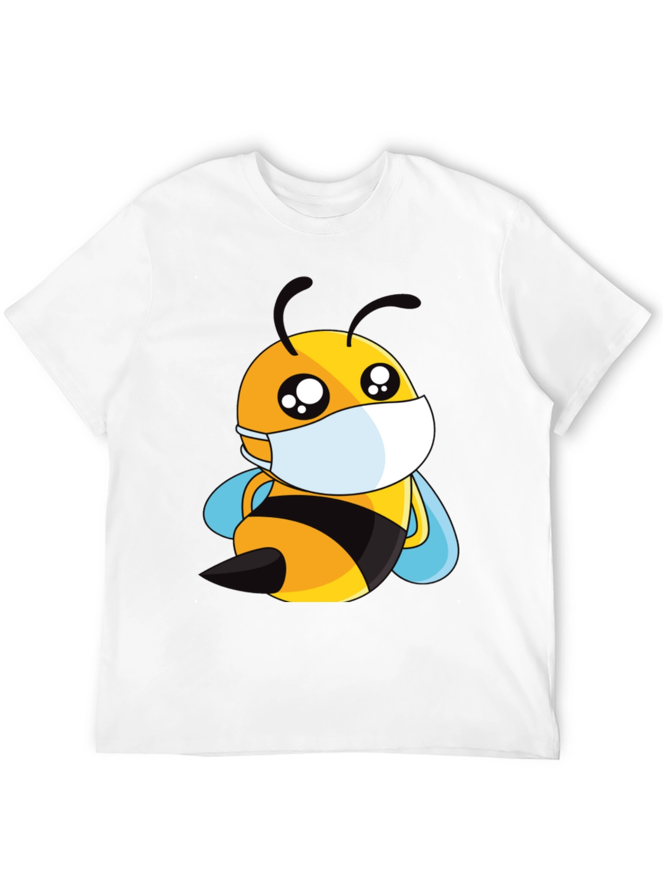 Masked Bee Graphic Tee - Black