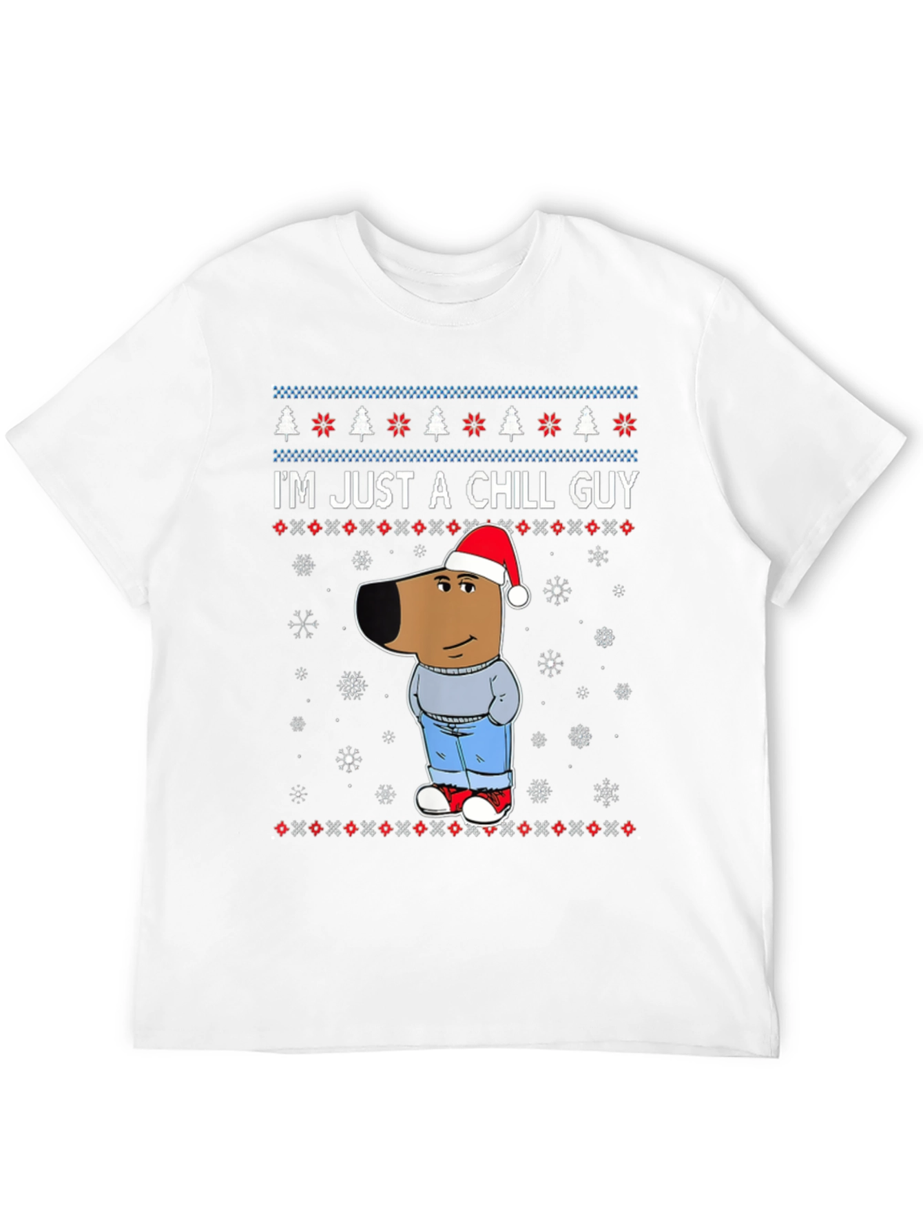 Chill Guy Christmas Graphic Tee