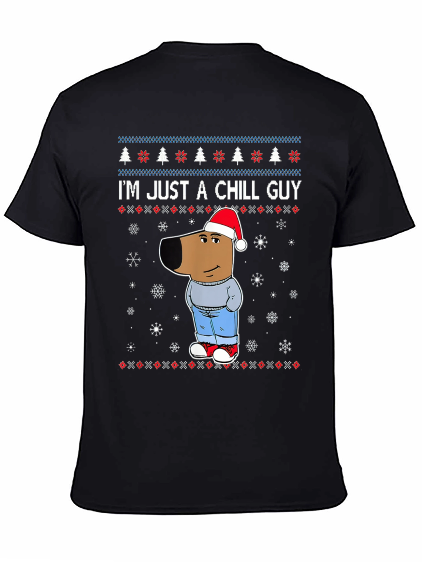 Chill Guy Christmas Graphic Tee