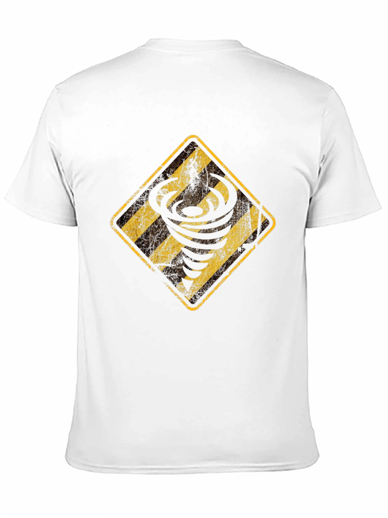 Tornado Warning Graphic Tee - Black Cotton T-Shirt