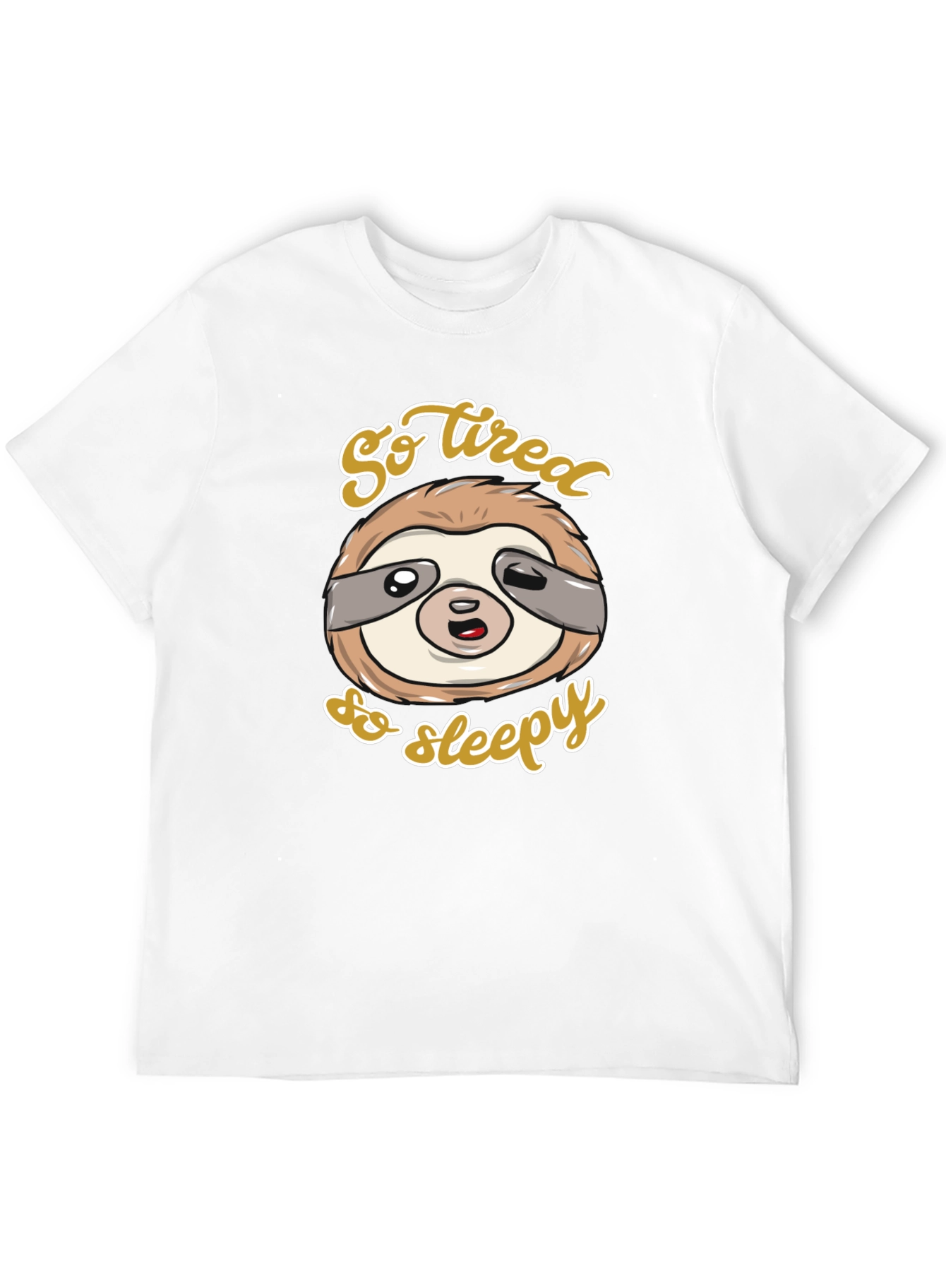 So Tired So Sleepy Sloth Graphic Tee
