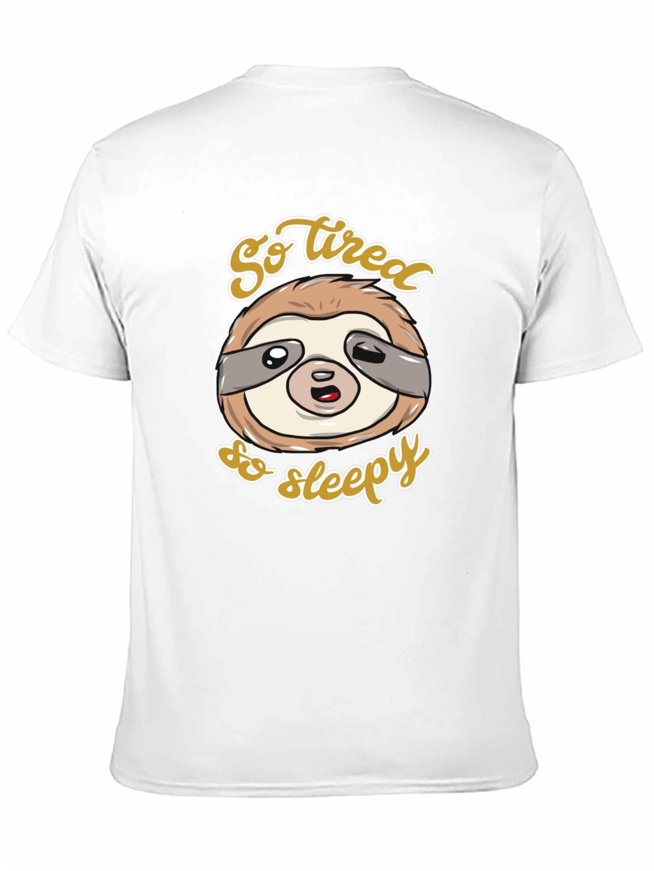So Tired So Sleepy Sloth Graphic Tee