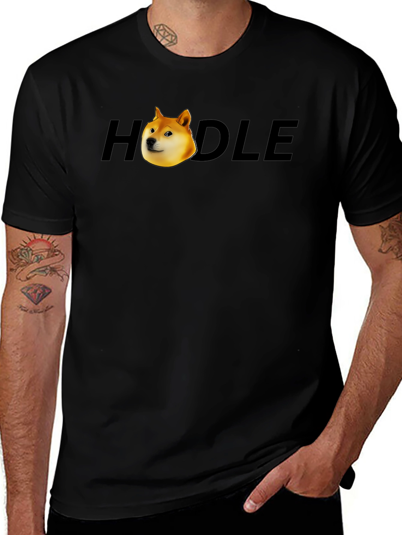 HODLE Doge T-Shirt - Crypto Meme Tee