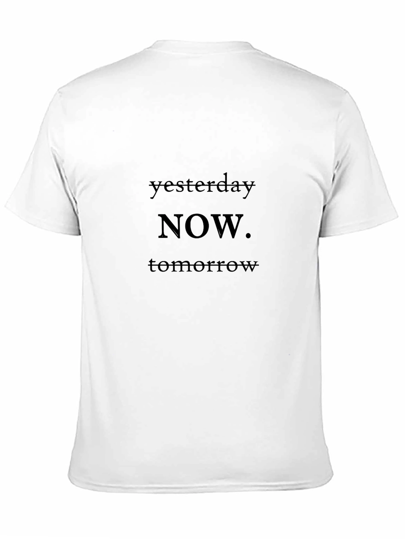 Yesterday Now Tomorrow Black T-Shirt