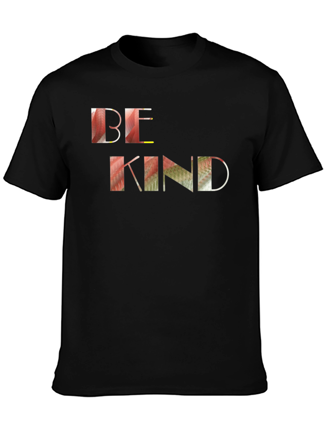 Be Kind Graphic Tee - Black Cotton Casual Shirt