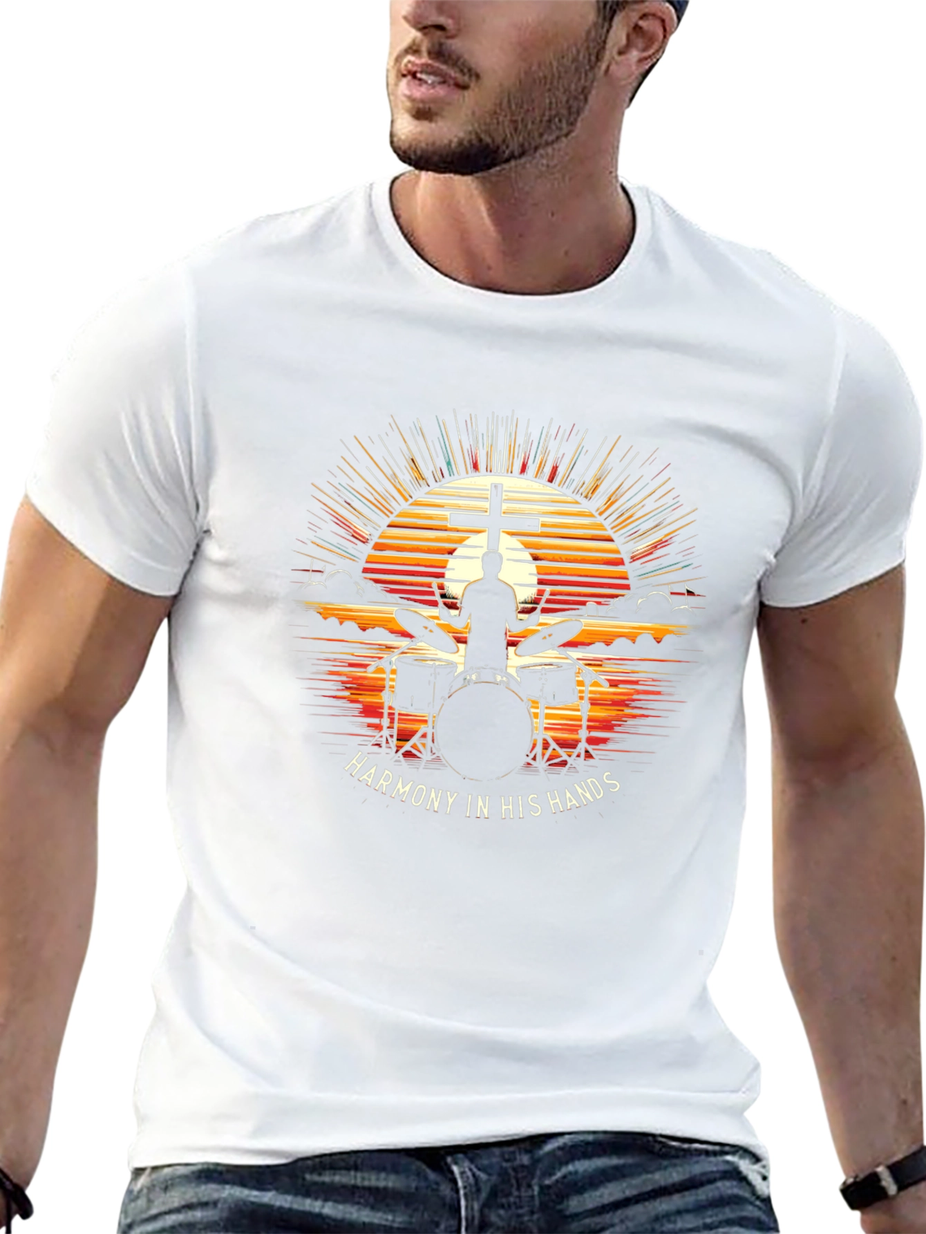 Harmony Hands Drummer Christian T-Shirt