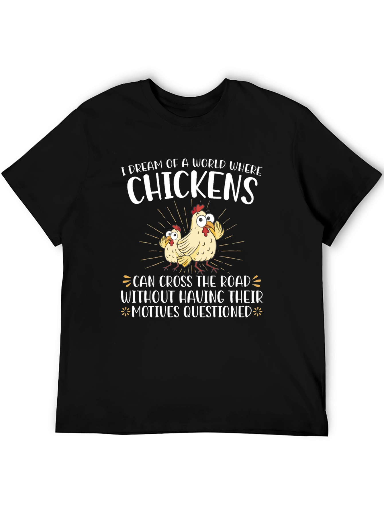 Funny Chicken Crossing T-Shirt