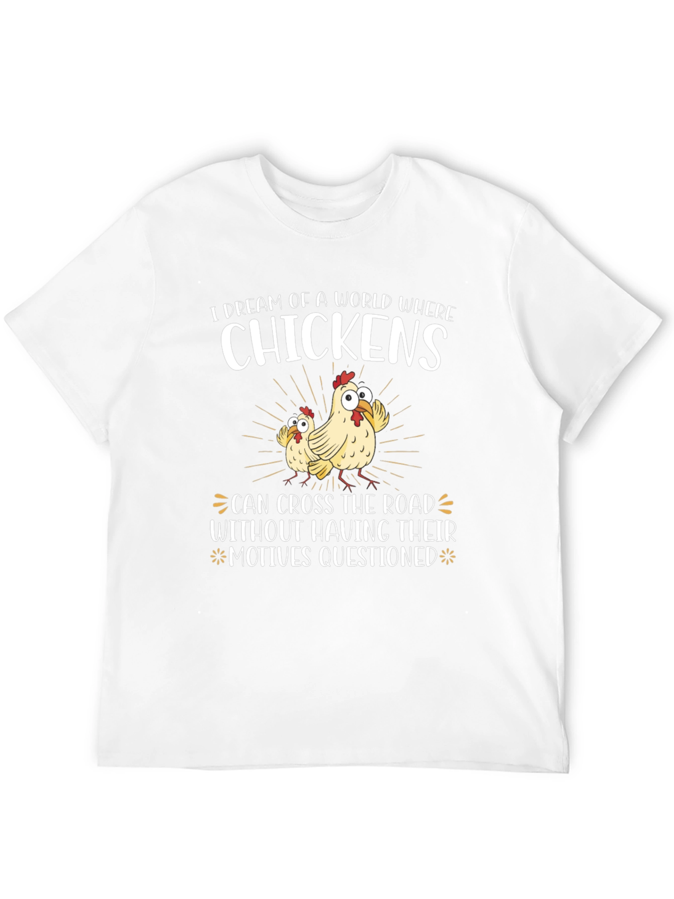Funny Chicken Crossing T-Shirt