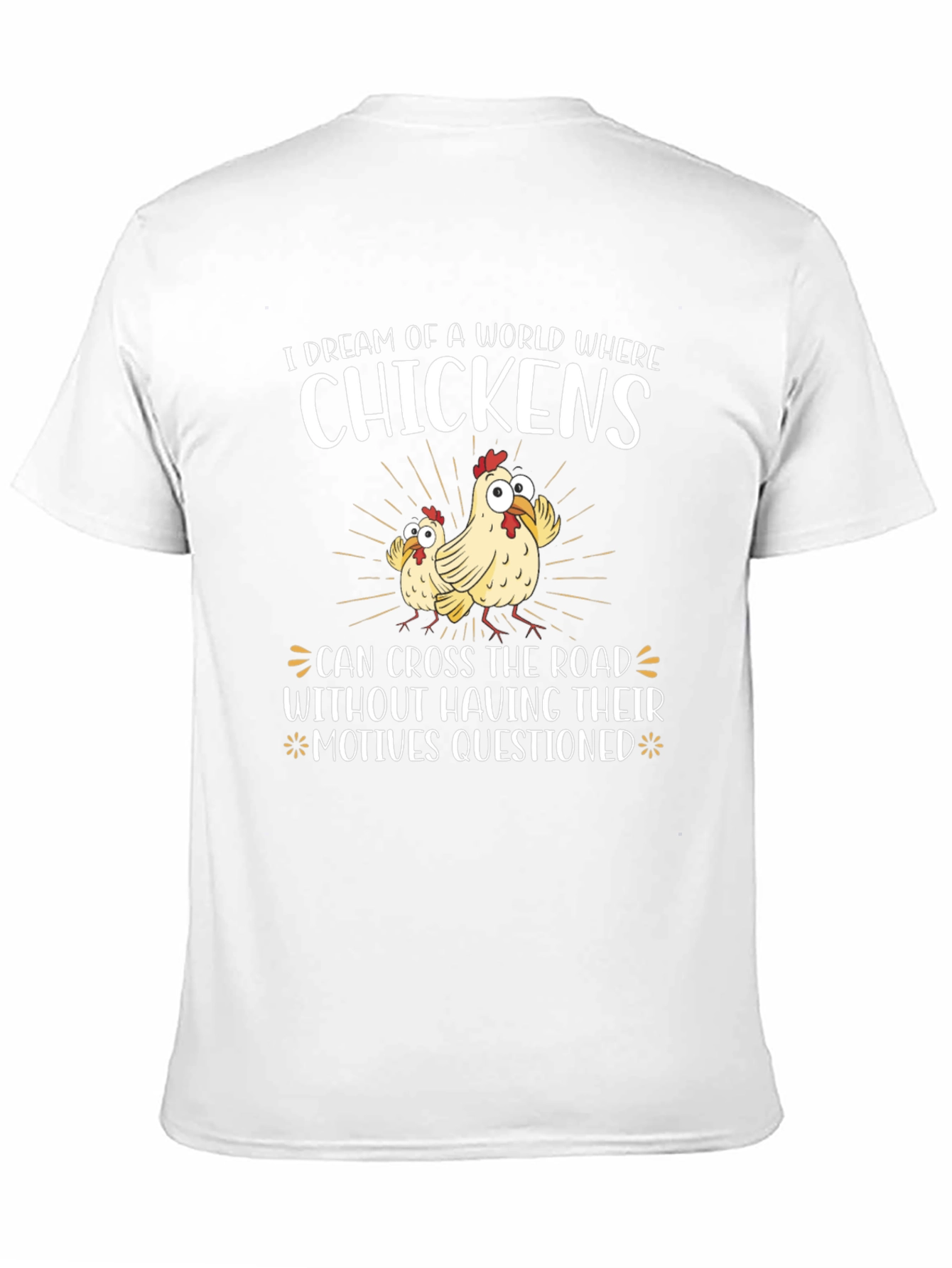Funny Chicken Crossing T-Shirt