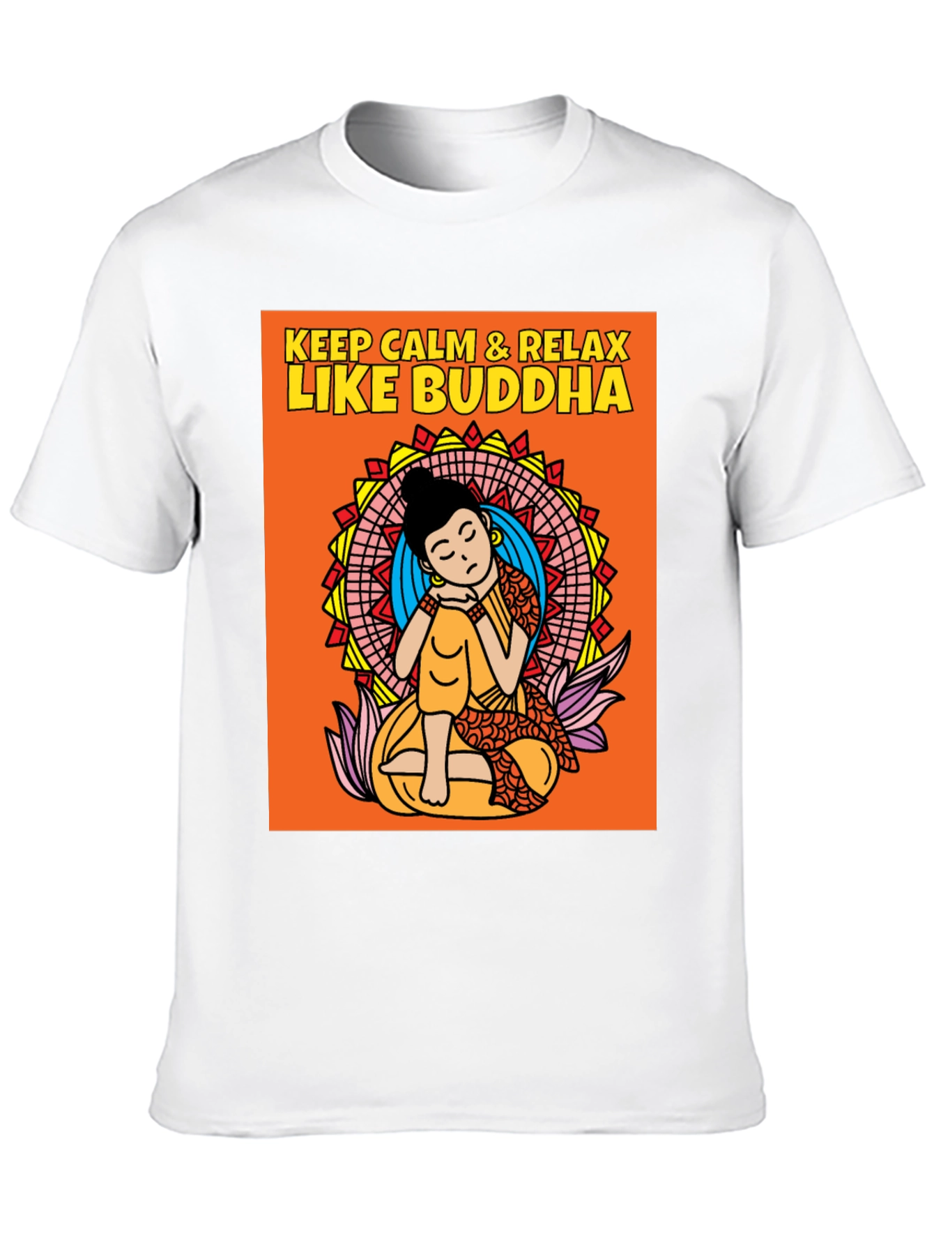 Keep Calm & Relax Like Buddha Graphic T-Shirt
