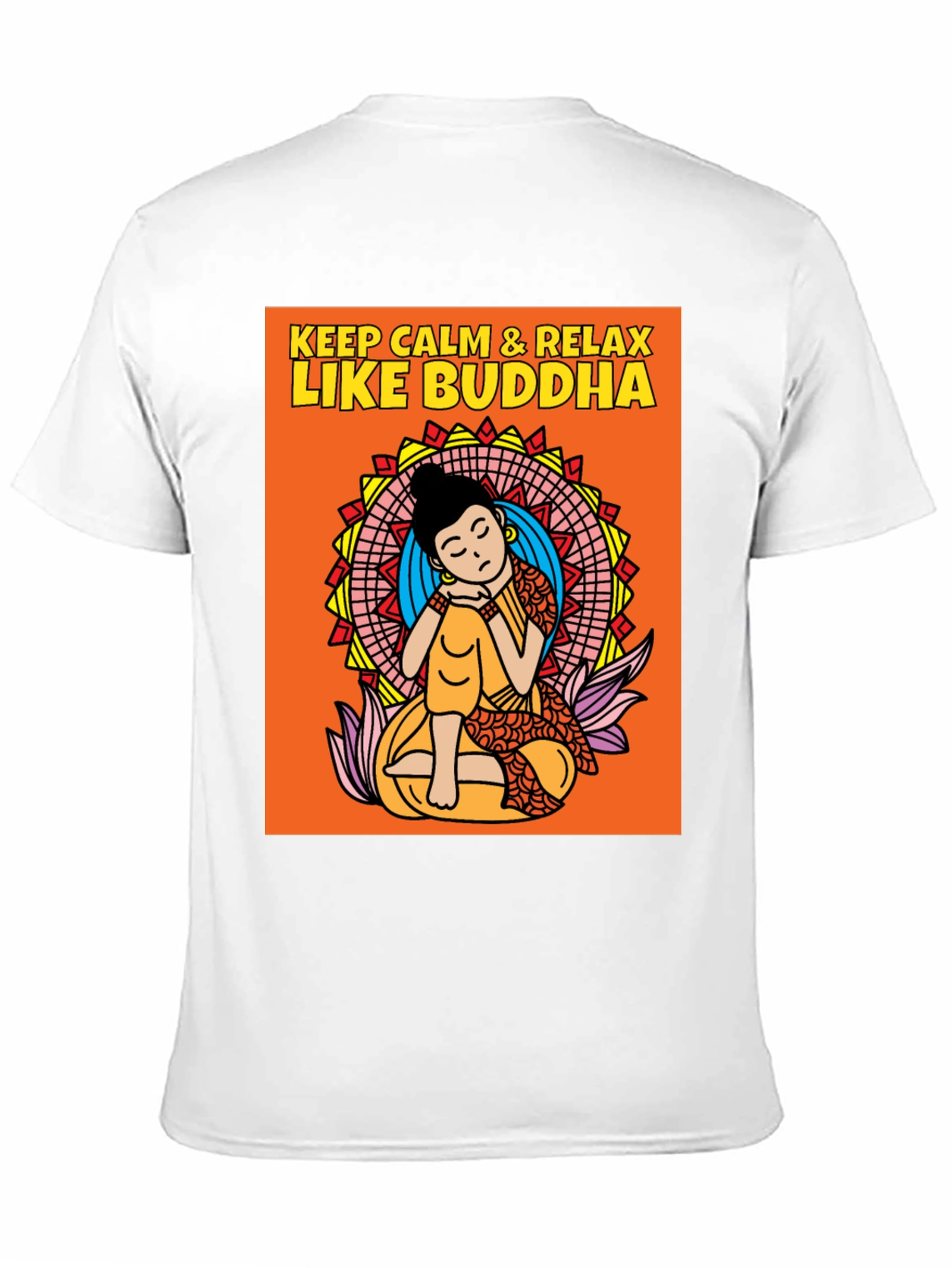 Keep Calm & Relax Like Buddha Graphic T-Shirt