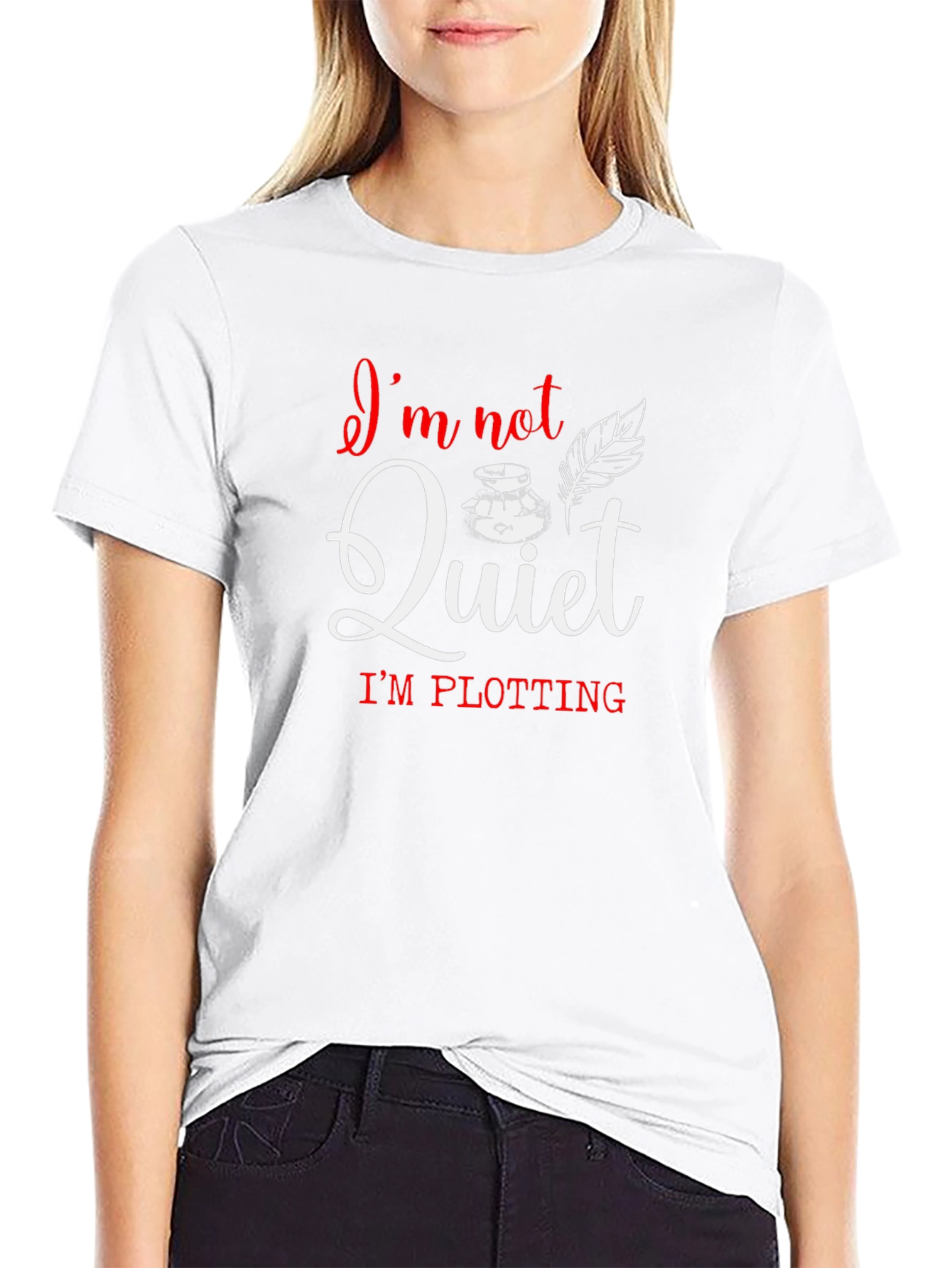 Im Not Quiet Im Plotting Novelist T-Shirt